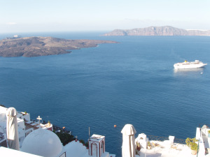 Fira volcano view