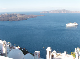 Fira volcano view